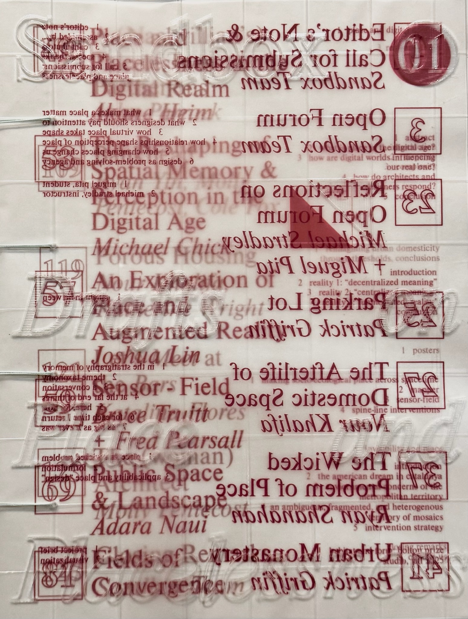 Sandbox Issue 01 Cover